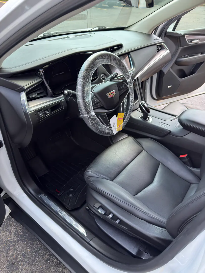 Cadillac XT5 front cabin after a mobile interior detail in Wyoming, Michigan